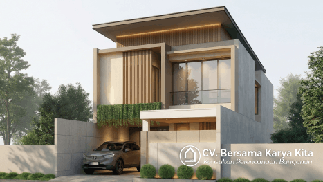 Desain Rumah Modern Tropis - Bpk Ardi Malang